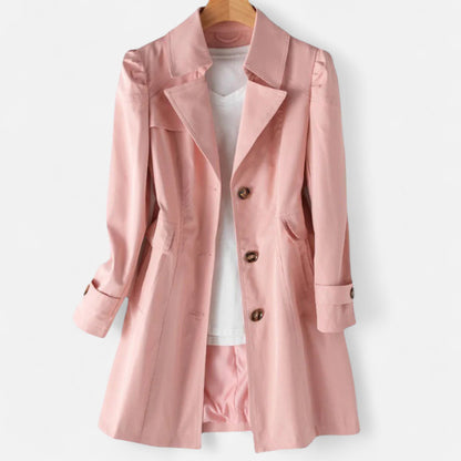 Selene | Eleganter Übergangsmantel mit Taillenschnitt für Damen