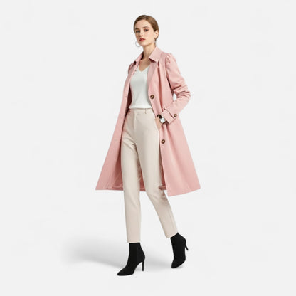 Selene | Eleganter Übergangsmantel mit Taillenschnitt für Damen