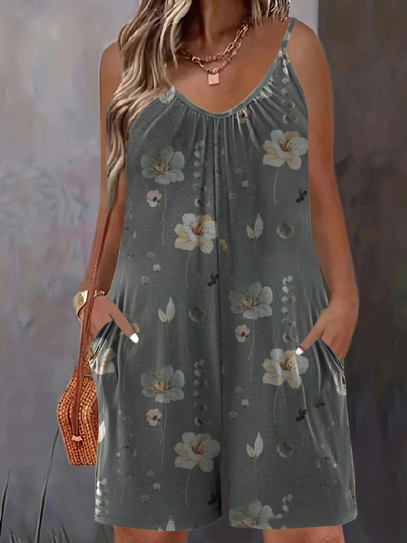 Selina | Floraler Sommer Jumpsuit