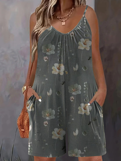 Selina | Floraler Sommer Jumpsuit