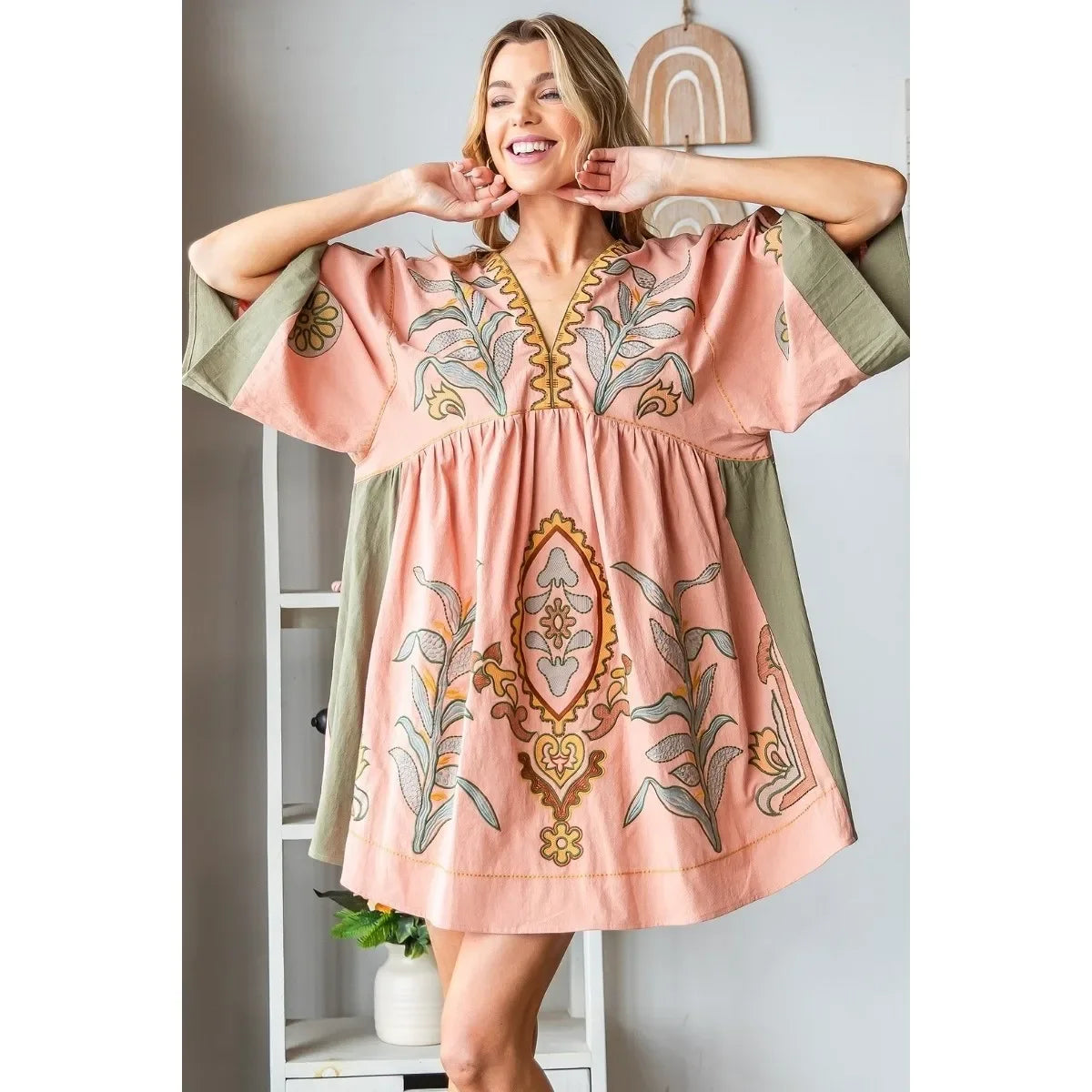 Selina | Kleid in Leinenoptik für entspannte Sommertage