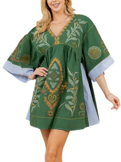 Selina | Kleid in Leinenoptik für entspannte Sommertage
