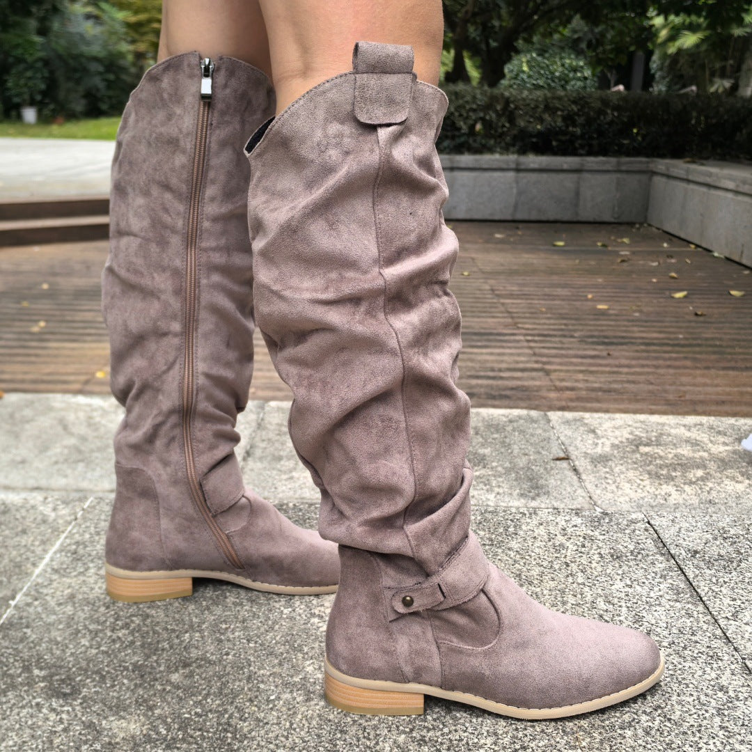 Selina | Overknee Stiefel mit lockerem Schaft Damen