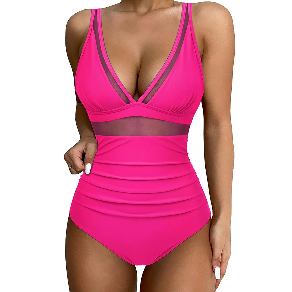 Serena | Eleganter Badeanzug mit Mesh-Details