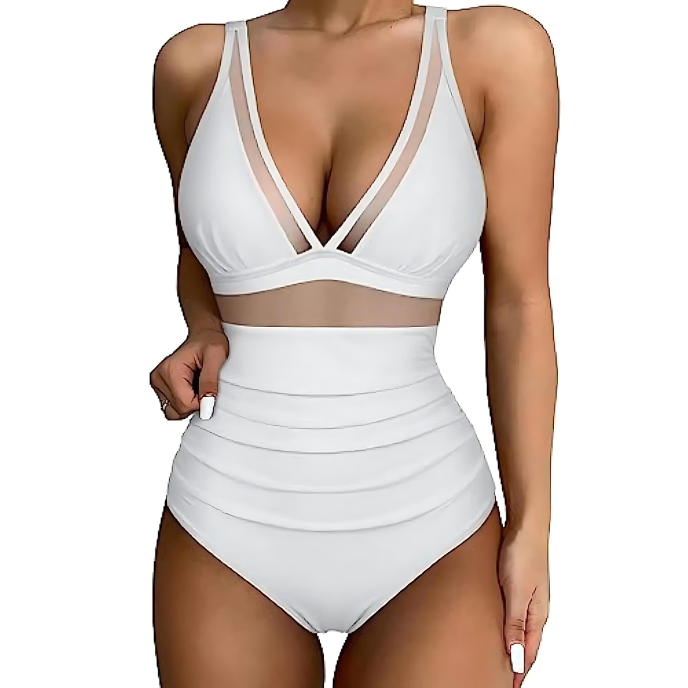 Serena | Eleganter Badeanzug mit Mesh-Details