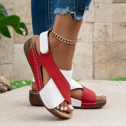 Solea Comfort | Damen Sandalen mit stützendem Fussbett und Klettverschluss