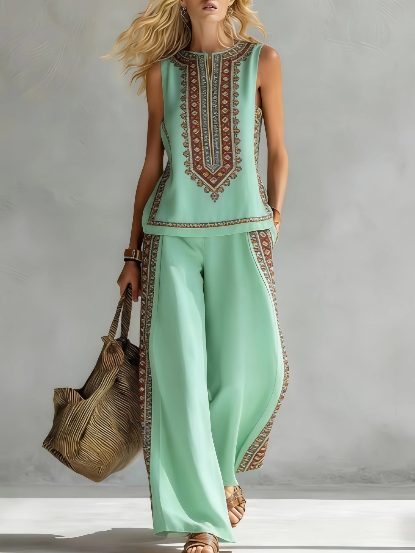 Soraya | Top und Hose im Bohemian-Stil