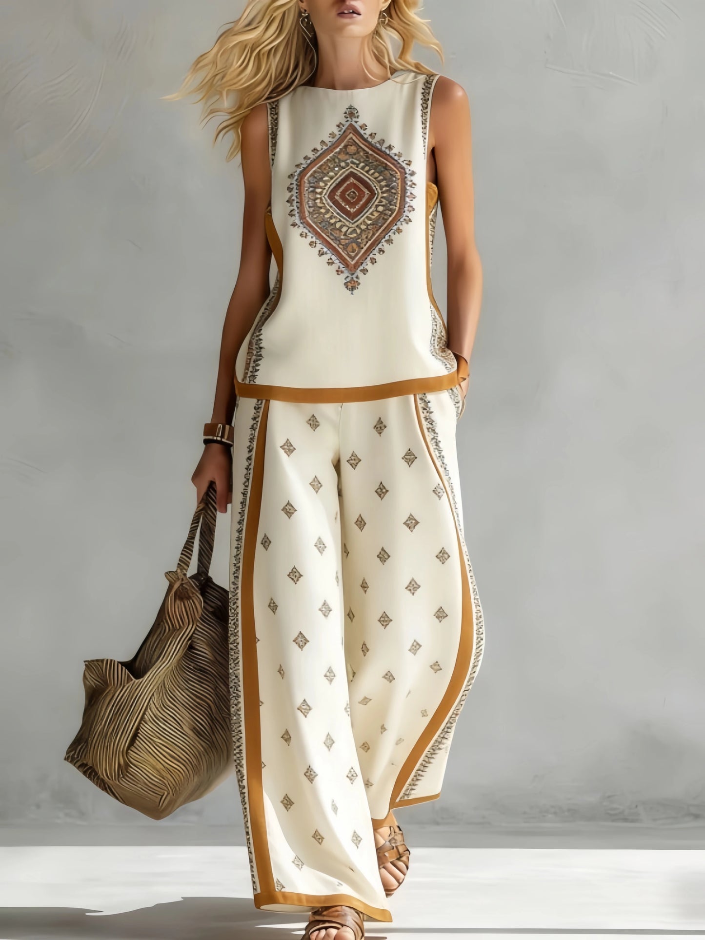 Soraya | Top und Hose im Bohemian-Stil