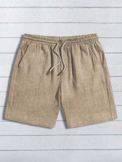 Tarek | Shorts in Leinenoptik für Herren