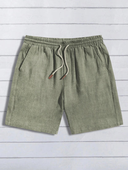 Tarek | Shorts in Leinenoptik für Herren