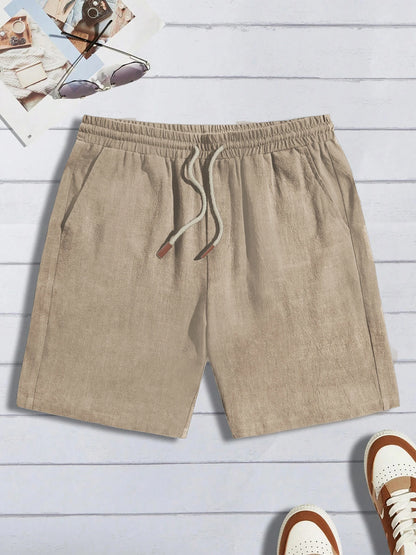 Tarek | Shorts in Leinenoptik für Herren
