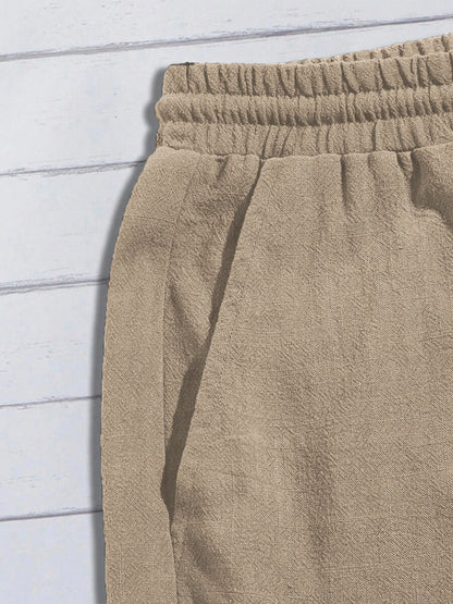 Tarek | Shorts in Leinenoptik für Herren