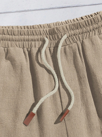 Tarek | Shorts in Leinenoptik für Herren