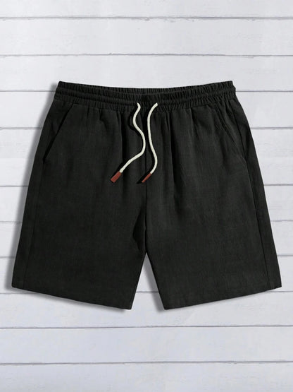 Tarek | Shorts in Leinenoptik für Herren