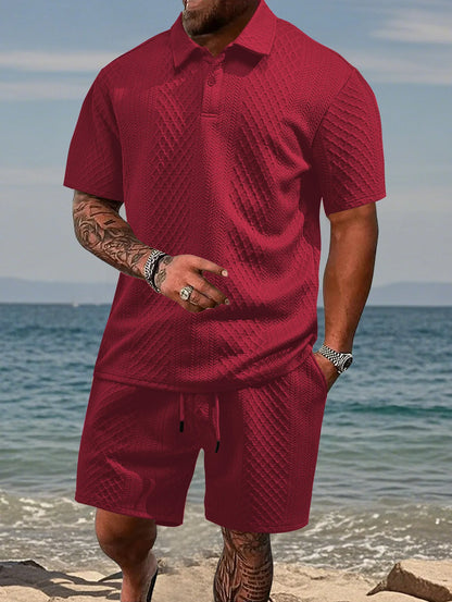 Taron | Polo-Shirt und Shorts für Herren