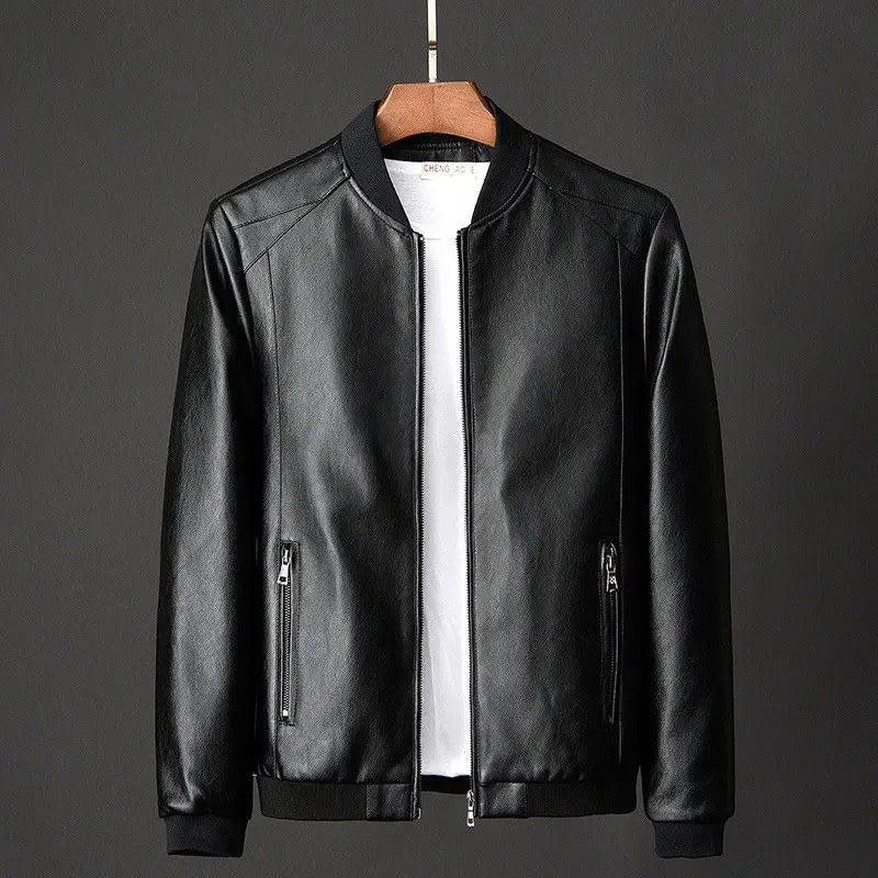 Adrian | Herren Kunstlederjacke mit Reissverschluss