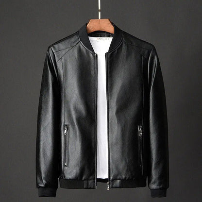 Adrian | Herren Kunstlederjacke mit Reissverschluss