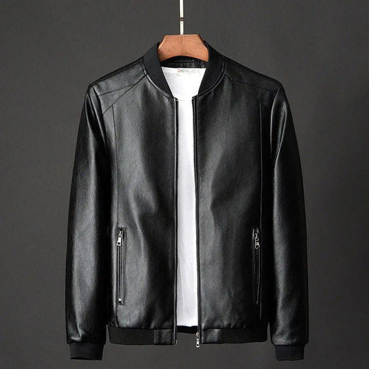 Adrian | Herren Kunstlederjacke mit Reissverschluss