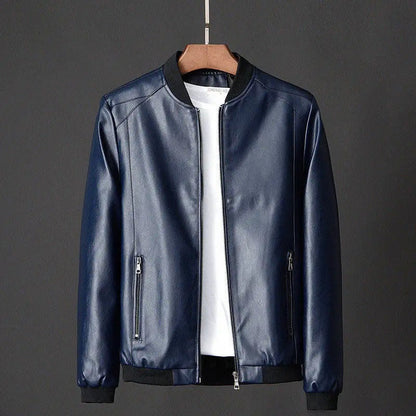 Adrian | Herren Kunstlederjacke mit Reissverschluss