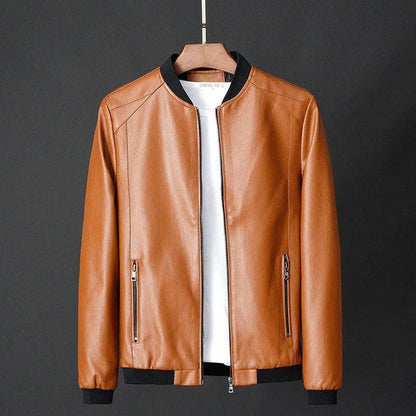 Adrian | Herren Kunstlederjacke mit Reissverschluss