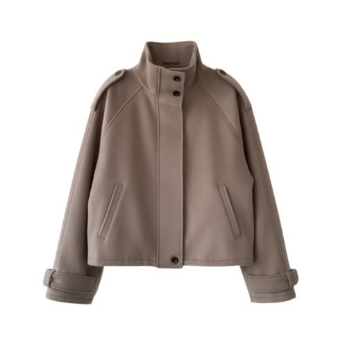 Velina | Elegante Kurzjacke mit modernem Minimal Design für Damen