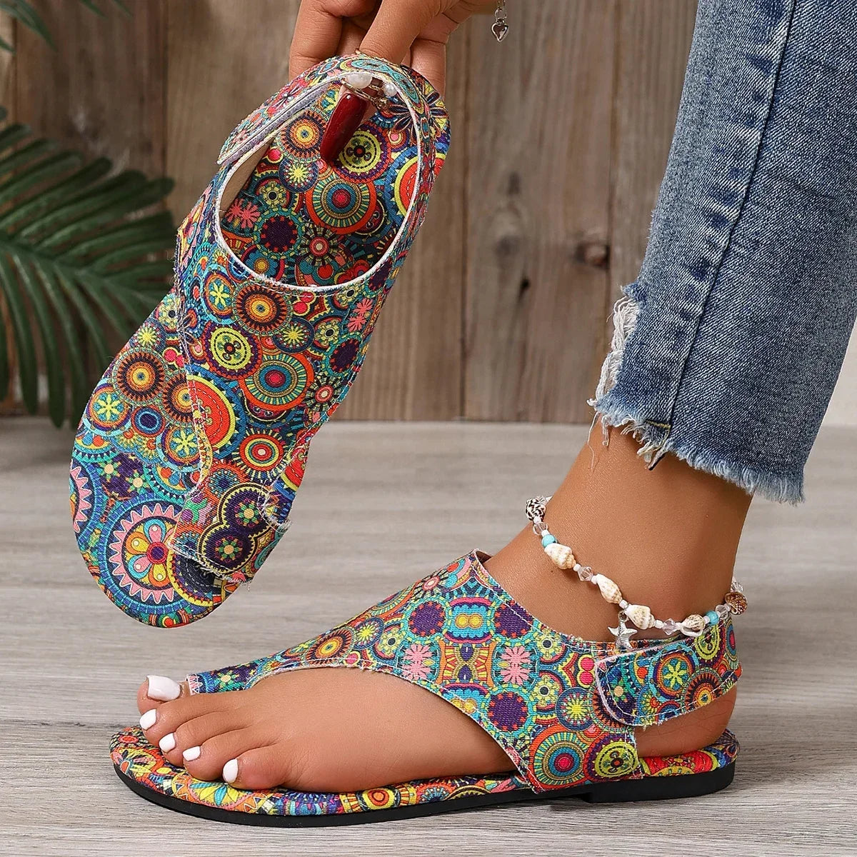 Zamira | Bohemian Sandale für unbeschwerte Sommertage