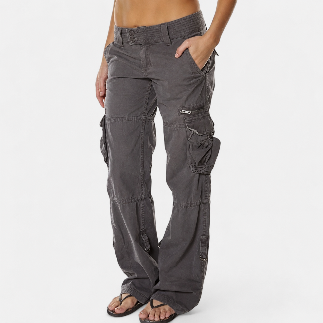Zarela | Lässige Cargo Hose mit entspanntem Utility Look für Damen