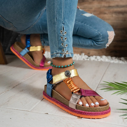 Zelia | Bohemian Sandale für farbenfrohe Sommertage